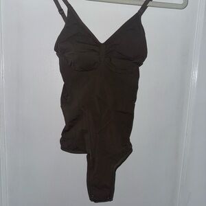 Brown bodysuit